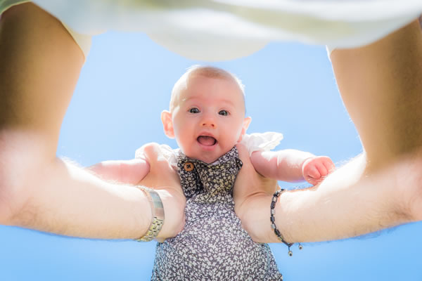 Outdoor baby photography in Bicester