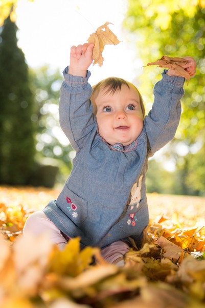 Autumn outdoor baby photography Blenheim