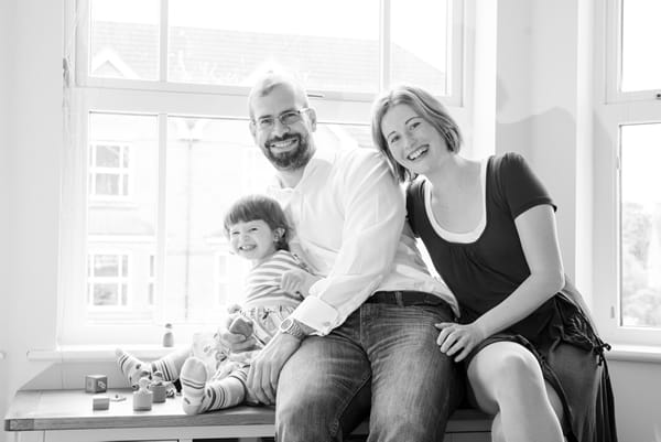Family photoshoot at home Oxford