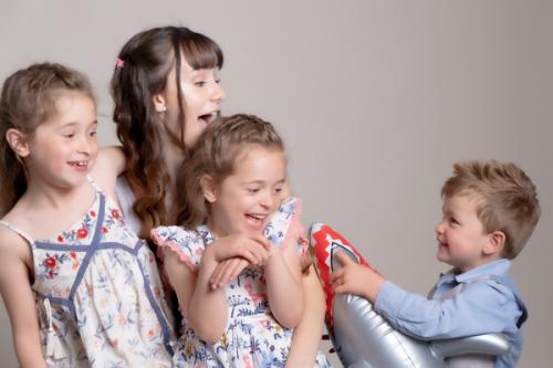 Fun family and childrens portrait photography Kensington London